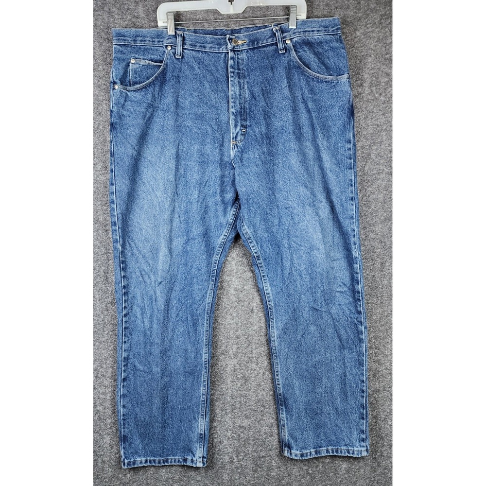 Wrangler Relaxed Fit Jeans Mens 42x30 Blue Medium Wash Denim 9760WDR